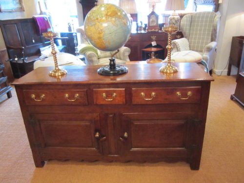 Small George II Period Oak Dresser Base