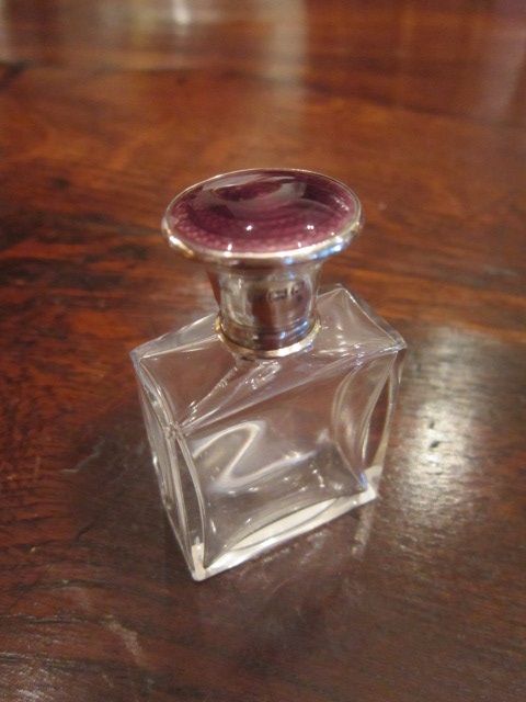 Small George V Silver & Enamel Scent