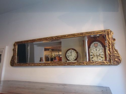 Victorian Timber & Plaster Gilt Wall Mirror