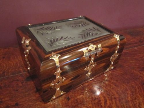 Outstanding Victorian Coromandel Jewellery Box