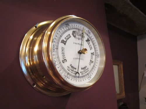 Superb Victorian Deep Liverpool Marine Barometer
