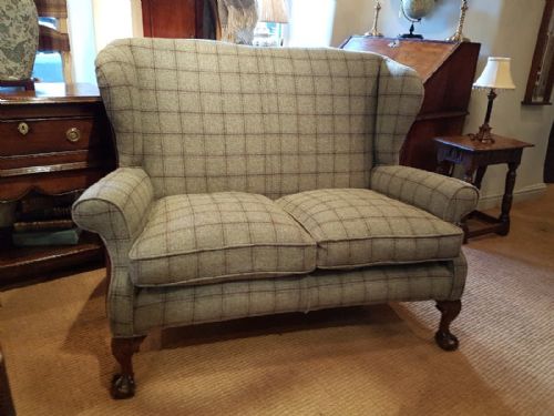 Top Quality Victorian Upholstered Wing Back Sofa