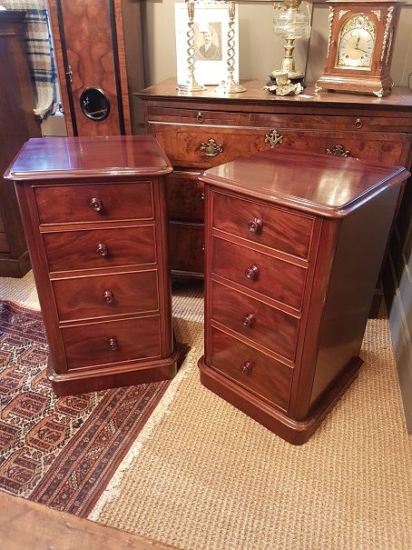 Immaculate Pair of Victorian Bedside Chests