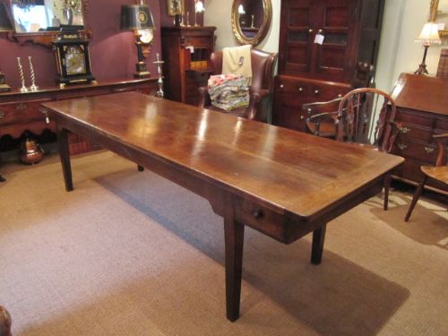 Superb George III English Oak Farmhouse Table