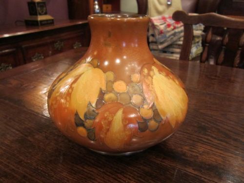 Rare Moorcroft Salt Glazed Leaf & Berries Vase