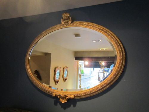 Fine Early Victorian Plaster Gilt Wall Mirror
