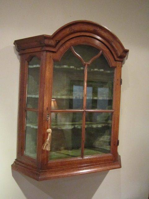 Mid 19th Century Glazed Wall Display Cabinet