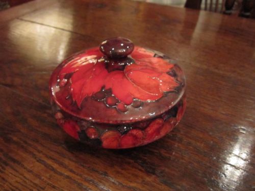 Moorcroft Flambe Leaf & Berries Lidded Dish