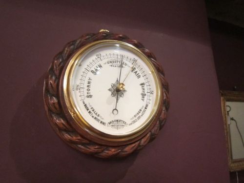 High Quality Victorian Rope Twist Barometer