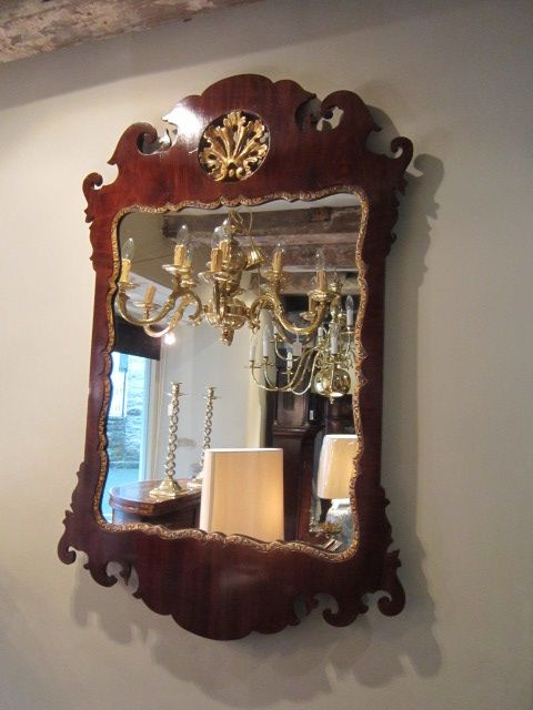 George III Walnut & Gilt Gesso Wall Mirror