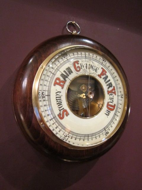 Superb Edwardian Polished Mahogany Barometer