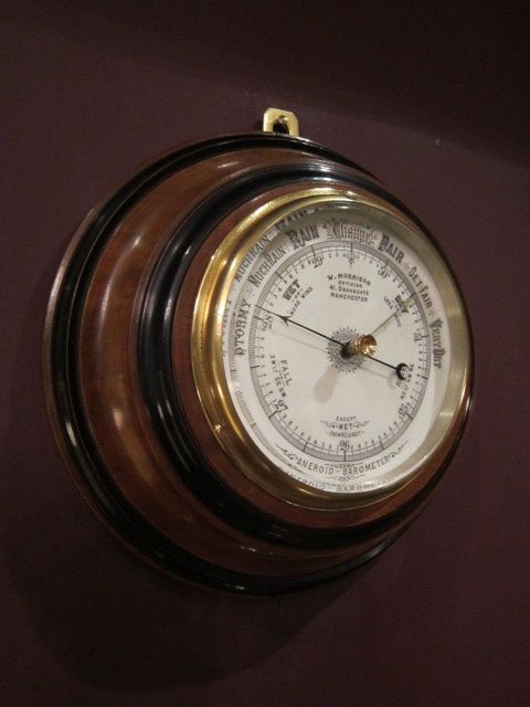 Victorian Walnut & Ebony Manchester Barometer