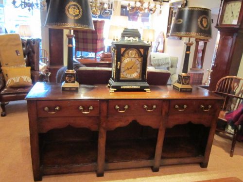 George II Period Oak Open Potboard Dresser Base
