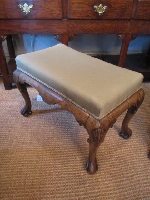 George I Style Walnut Dressing Stool