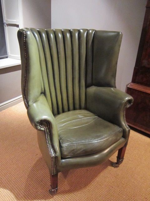 Impressive 1920'S Leather Porter's Armchair