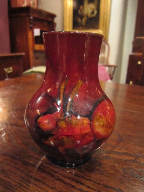 Superb Rare Moorcroft Flambe Fishes Vase
