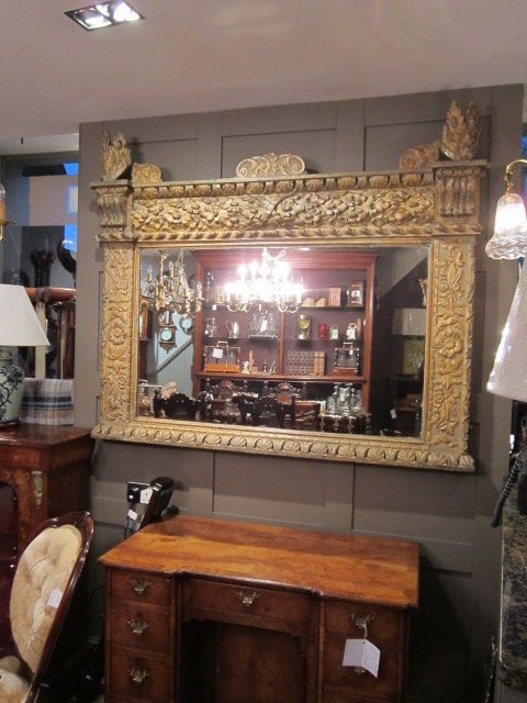 Stunning Early Victorian Timber Gilt Wall Mirror