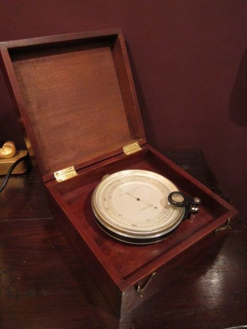 Rare Victorian Surveying Barometer in Case
