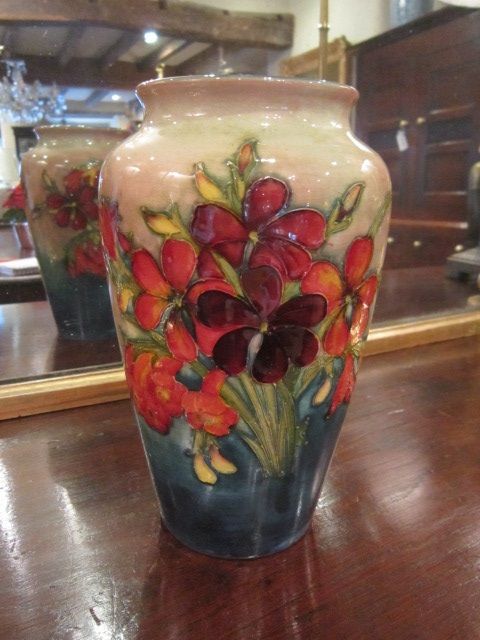 Moorcroft Flambe Spring Flowers Vase