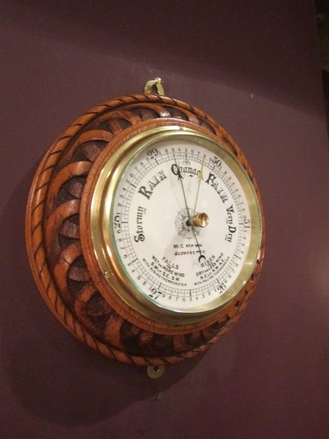 Quality Victorian Rope Design 'Ships' Barometer