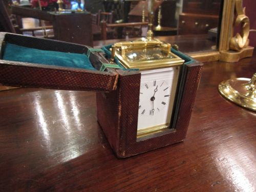 Quality 19th Century Gorge Carriage Clock in Case