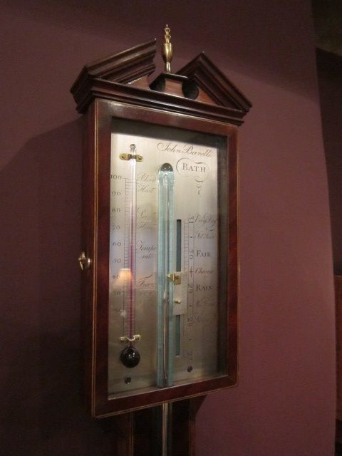 Fine Regency Period Inlaid Stick Barometer
