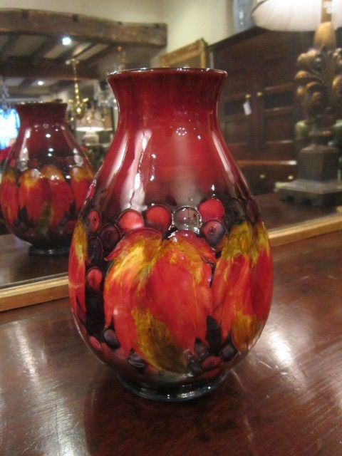 Superb Large Moorcroft Flambe Leaf & Berries Vase