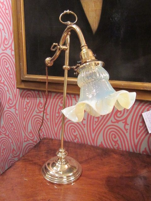 Edwardian Period Rise & Fall Desk Lamp