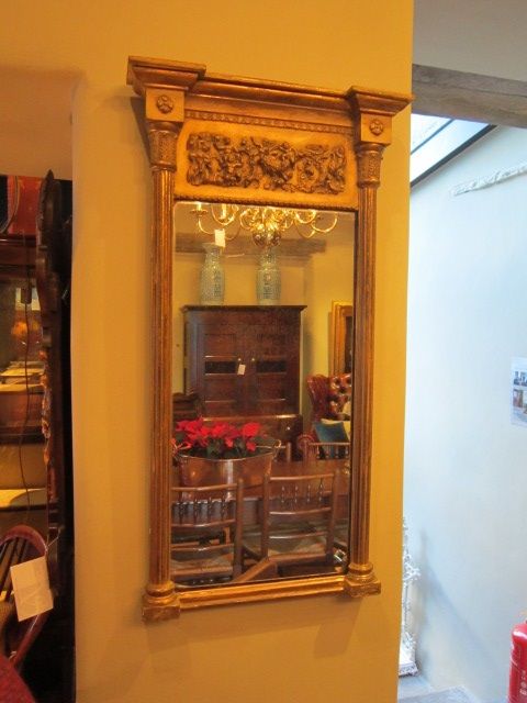 Fine Regency Period Giltwood Wall Mirror
