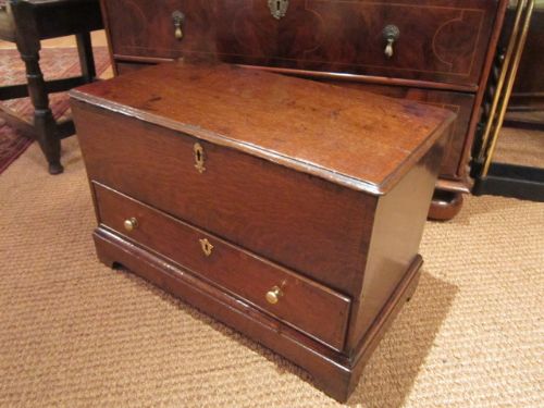Original George II Period Oak Coffer Bach