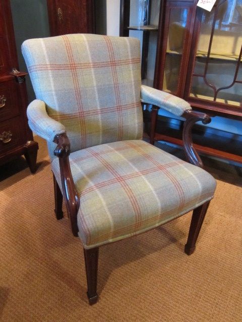 Superb Victorian Pure Wool Gainsborough Armchair