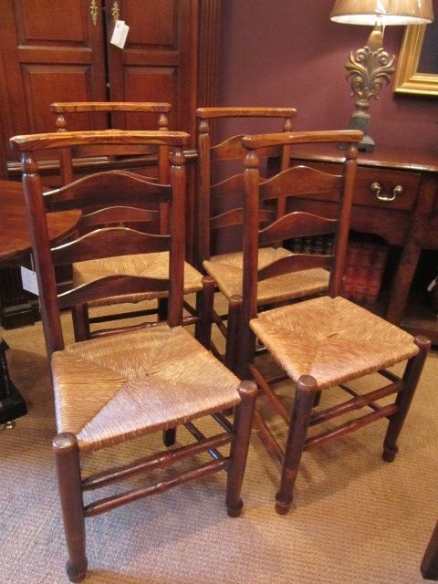 Set of Four George III Macclesfield Country Chairs
