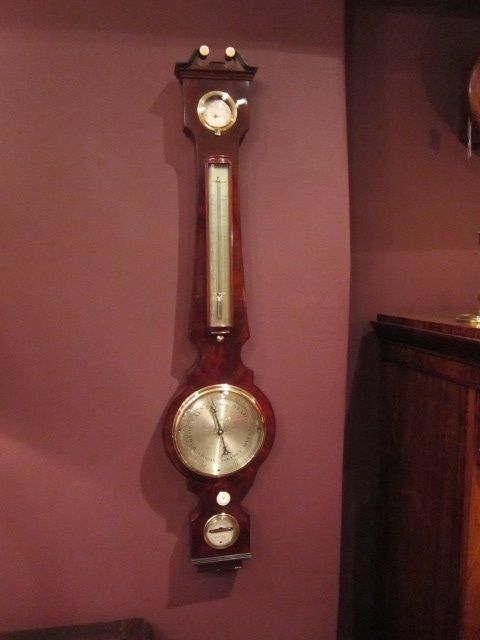 Fine Slim Regency Period Hull Wheel Barometer