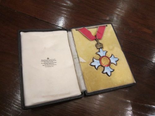 Genuine George V Cbe Medal in Case