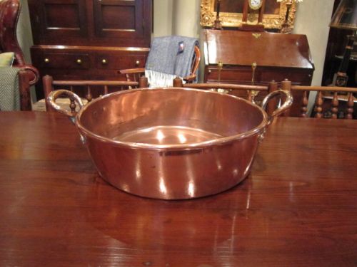 Highly Polished Mid Victorian Copper Cream Pan