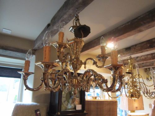 Quality Edwardian Classical Style Two Tier Chandelier