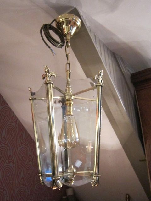 Fine Quality Art Deco Bevelled Glass Hall Lantern