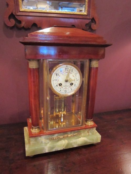 Quality 19th Century Mahogany Four Glass Clock