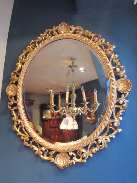 Fine 19th Century Plaster Gilt Florentine Wall Mirror