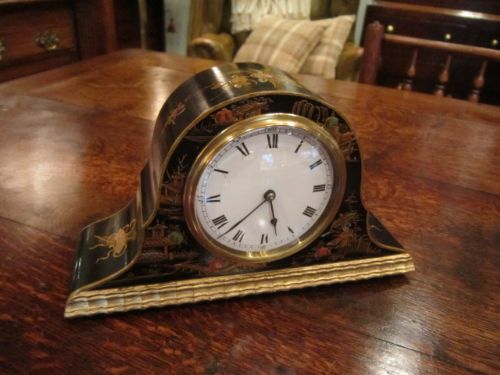 Quality 19th Century Chinoserie Decor Mantel Clock