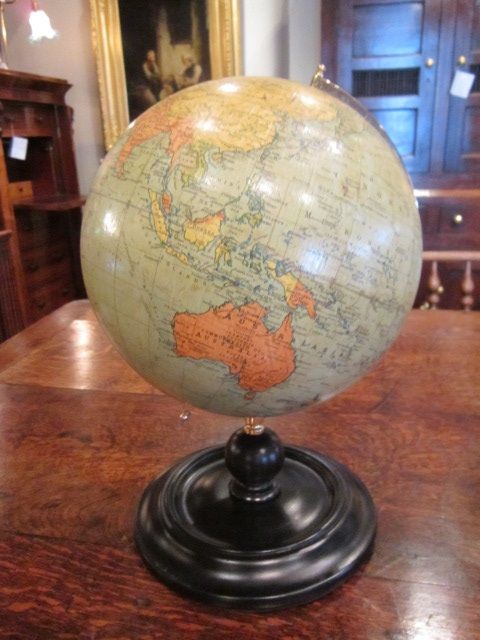 1920'S Geographia 9" Terrestrial Globe