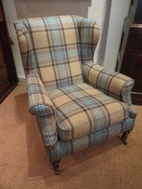 Comfortable Victorian Uphostered Easy Armchair