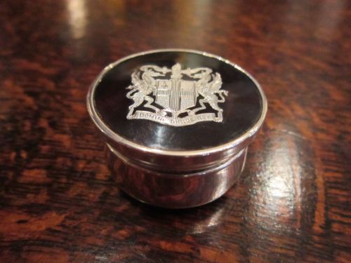 Quality Edwardian Silver & Tortoiseshell Pill Box