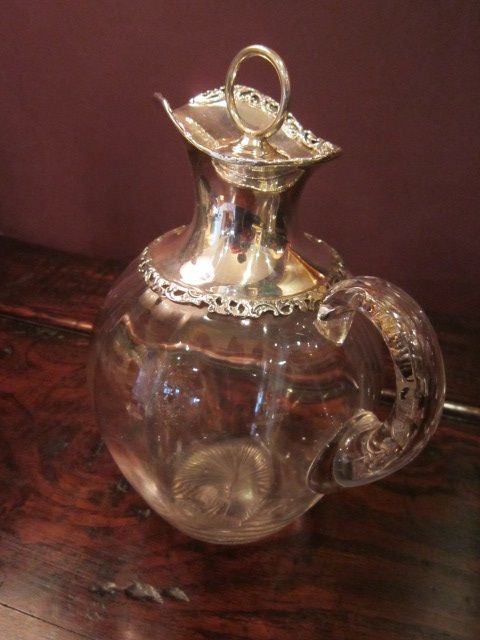 Top Quality Edwardian Silver Mounted Claret Jug