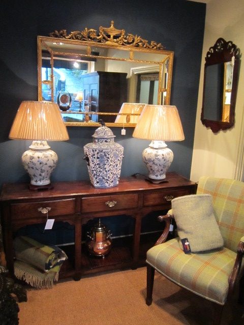Small George III Oak Open Pot Board Dresser Base