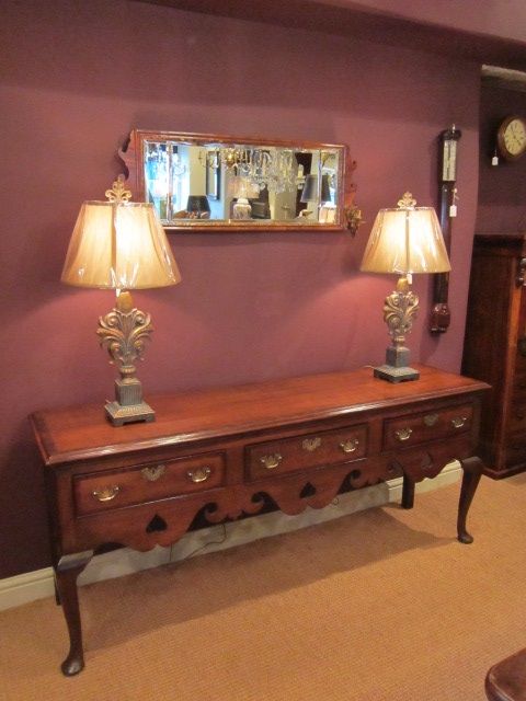 Elegant George III Period Oak & Mahogany Dresser