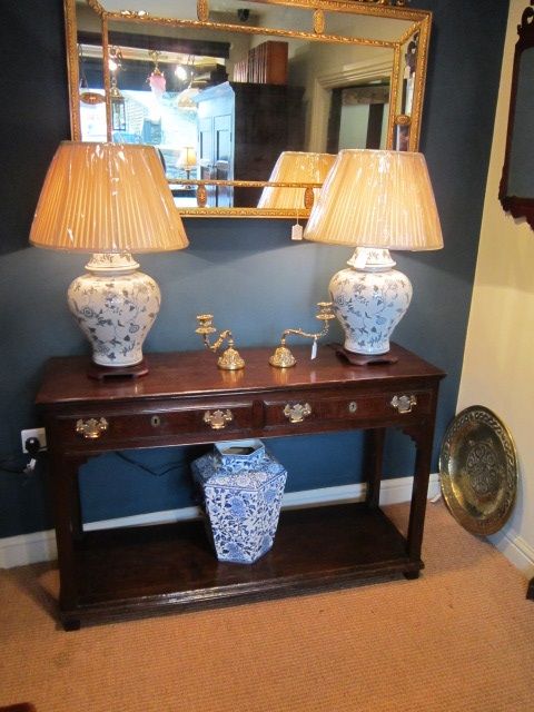 Small George II Period Open Potboard Dresser