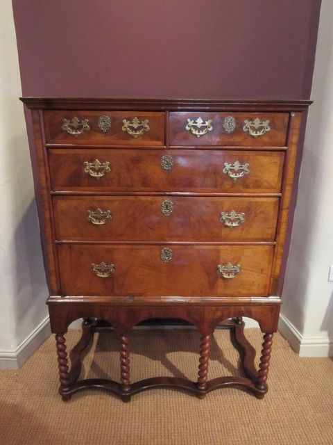 Fine George I Period Walnut Chest on Stand