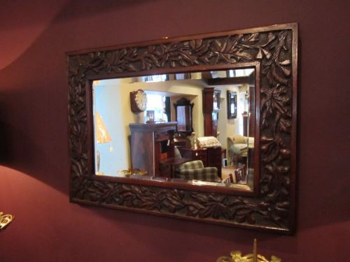 19th Century William Morris Style Wall Mirror
