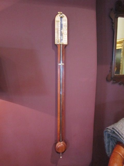 Fine Early Victorian Rosewood Stick Barometer